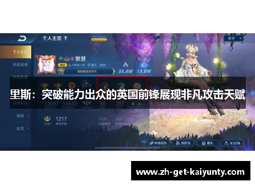 里斯:突破能力出众的英国前锋展现非凡攻击天赋 里斯:突破能力出众的英国前锋展现非凡攻击天赋